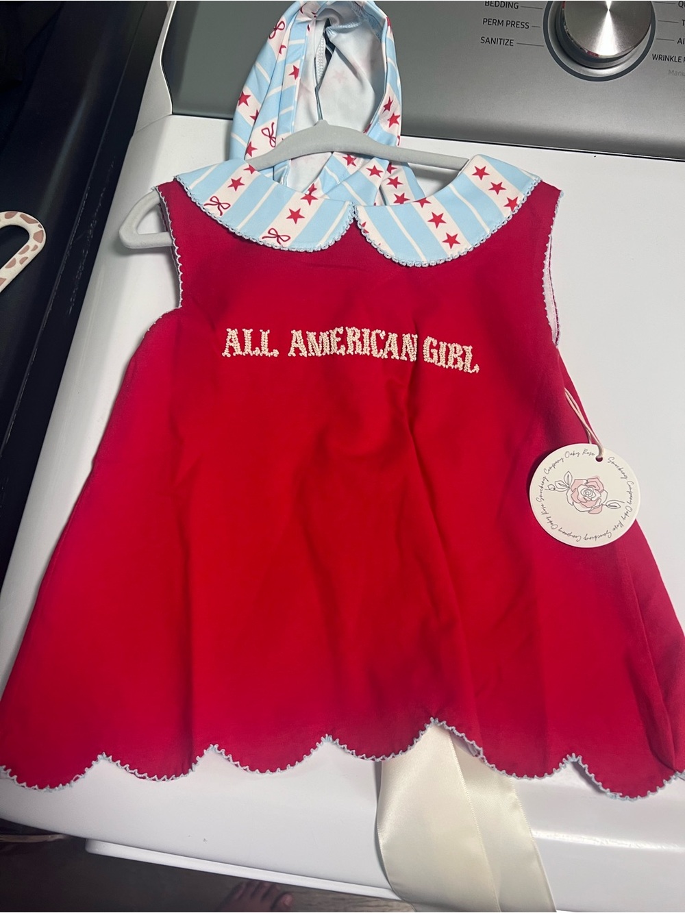 All American Girl Red Kids Matching Set by